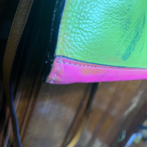 Pink/lime green Patricia Nash Crossbody bag - Picture 6 of 10